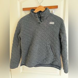 Womens quilted quarter button jacket